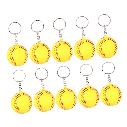 ibasenice 20 Stück Gelb Baseball Schlüsselanhänger Sport Schlüsselring PU Schäumen für Kinder Partygeschenke Dekoration ibasenice 20 Stück Gelb Baseball Schlüsselanhänger Sport Schlüsselring PU Schäumen für Kinder Partygeschenke Dekoration von ibasenice