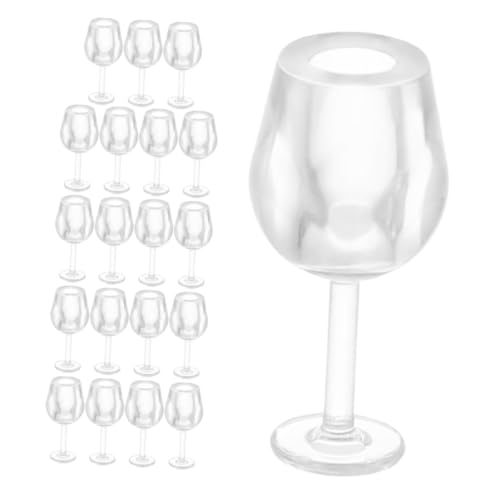 ibasenice 20Stücke Realistische und Langlebige Miniatur Glasbecher Zubehör für Küchen und Essbereich Dekorationen ibasenice 20Stücke Realistische und Langlebige Miniatur Glasbecher Zubehör für Küchen und Essbereich Dekorationen von ibasenice