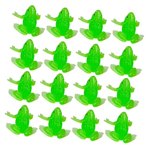 ibasenice 20stücke Teiliges Miniatur-Frosch-Figuren Realistische Deko Für Garten Innenräume Und Spielzeug TPR Softgummi Halbtransparent Für Miniatur-landschaften Und von ibasenice