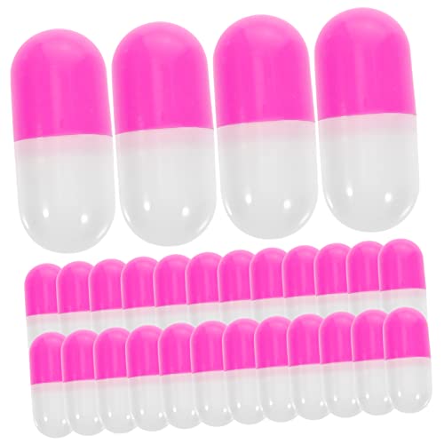 ibasenice 20pcs Doctor Accessories Kit Pretend Play Props Fake Pill Capsules Pill Pretend Play Leere Kapseln Rosa Kunststoff von ibasenice