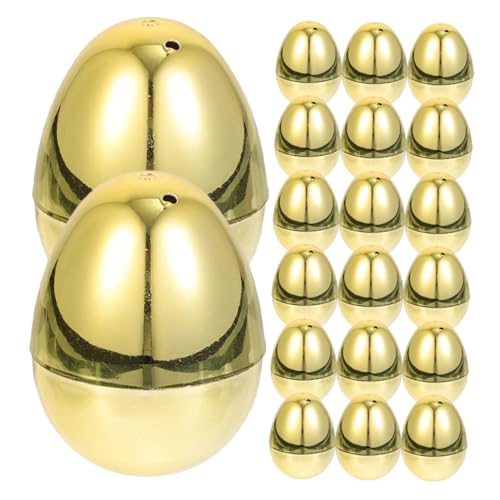 ibasenice Kunststoff Ostern Eier Jagd Spielzeug 20 Stücke Dekorative Eier Candy Boxen Ostern von ibasenice