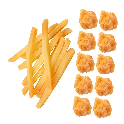 ibasenice Lebensechte Pommes-Frites-simulationsspielzeuge 20 Künstliche Requisiten Ideal Für Partygeschenke Und Fotografie von ibasenice