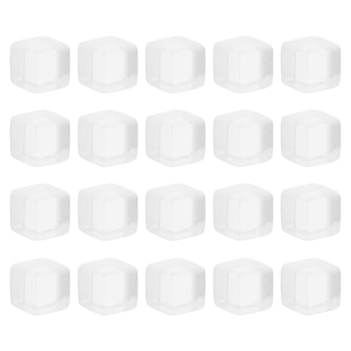 ibasenice 20st Transparente Würfel Wiederverwendbare Eiswürfel Für Getränke Spiel Würfel Standard-spielwürfel Pub- Unterhaltungswürfel Brettspiele Leere Würfel Partyzubehör Acryl von ibasenice