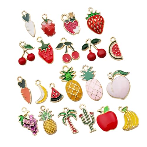 ibasenice 21 Stück Fruchtanhänger Obst Fruchtanhänger Für Die Schmuckherstellung Frucht-emaille-anhänger Fruchtscheiben-anhänger Legierung ibasenice 21 Stück Fruchtanhänger Obst Fruchtanhänger Für Die Schmuckherstellung Frucht-emaille-anhänger Fruchtscheiben-anhänger Legierung von ibasenice