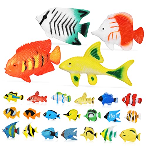 ibasenice Lernspielzeug-Set 12 Mittelgroße Und 12 Große Fischfiguren Für Kleinkinder Lernspaß ibasenice Lernspielzeug-Set 12 Mittelgroße Und 12 Große Fischfiguren Für Kleinkinder Lernspaß von ibasenice