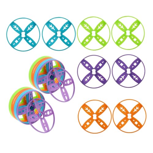 ibasenice 24 Stück Bunte Flugscheiben für Outdoor Aktivitäten Kompatibel mit Verschiedenen Hand und Fußbetriebenen Spielzeugen zur Verbesserung des Spielvergnügens Zufällige Zufällige Farbe von ibasenice