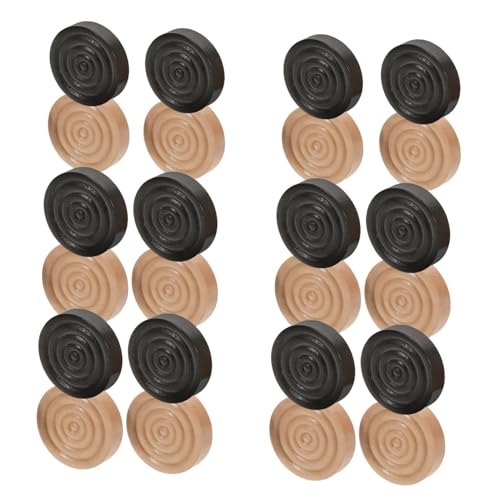 ibasenice 24 Stück Holzrunde Gewinde Spielsteine für Schach und Dame Ergonomisches Design Stabile Holzqualität Einsetzbar für Verschiedene Brettspiele für Spielabende ibasenice 24 Stück Holzrunde Gewinde Spielsteine für Schach und Dame Ergonomisches Design Stabile Holzqualität Einsetzbar für Verschiedene Brettspiele für Spielabende von ibasenice