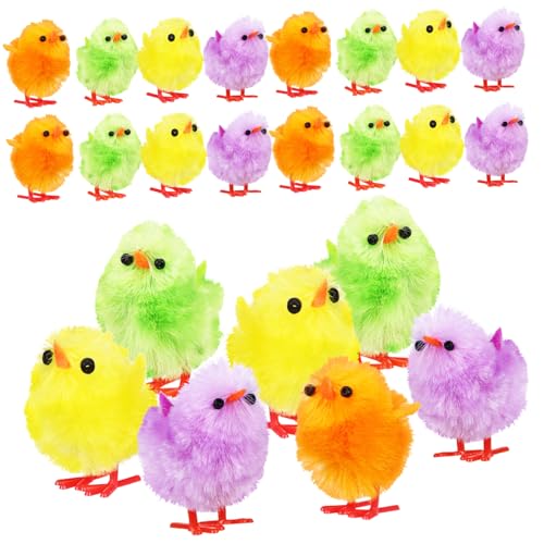 ibasenice 24 Stück Mini Küken Flauschige Ostern Deko aus Plüsch Bunte Kuscheltiere für Frühlingsfeiern und Kreative Deko ibasenice 24 Stück Mini Küken Flauschige Ostern Deko aus Plüsch Bunte Kuscheltiere für Frühlingsfeiern und Kreative Deko von ibasenice