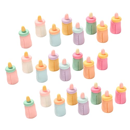 ibasenice 24 Stück Mini simulierte Babyflasche Mini- -Essen Mini-Vers-Küche für kinderspielzeug Toys Minihaus- für den Innenbereich Harz von ibasenice