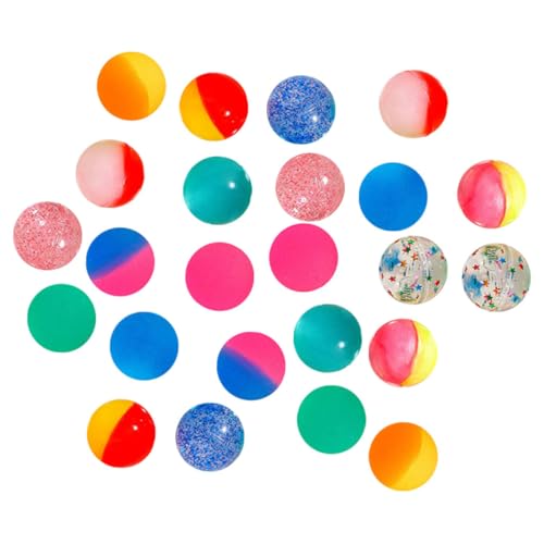 ibasenice 24 Stück Teiliges Bunte Hochspringende Spielbälle Kleine Hüpfbälle für Kinderparty Hochwertige Gummibälle als Mitgebsel und Vending Machine Partygeschenke von ibasenice