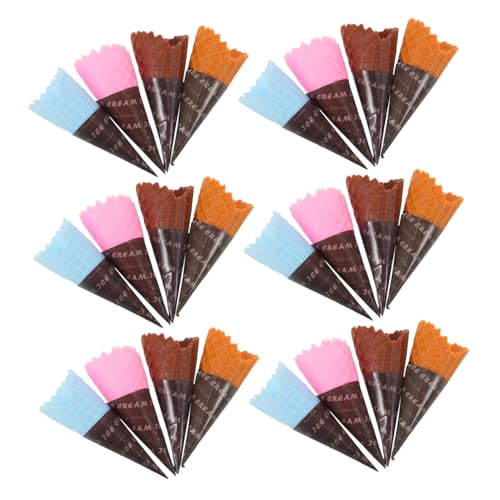 ibasenice 24 Stück Teiliges Mini Eiswaffel Modell Realistische Simulation Eiscreme Kreative DIY Zubehör für Spiel Lebensmittel Dekoration Schaufenster Party ibasenice 24 Stück Teiliges Mini Eiswaffel Modell Realistische Simulation Eiscreme Kreative DIY Zubehör für Spiel Lebensmittel Dekoration Schaufenster Party von ibasenice