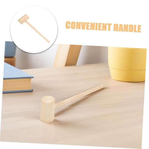 ibasenice 24 Stück Teiliges Mini Holzhammer Natürliche Holzmallets Ergonomisch Vielseitig für Schokoladenbrechen DIY Basteln Partyspiele und Dekoration Handliche für Kleine Hände von ibasenice
