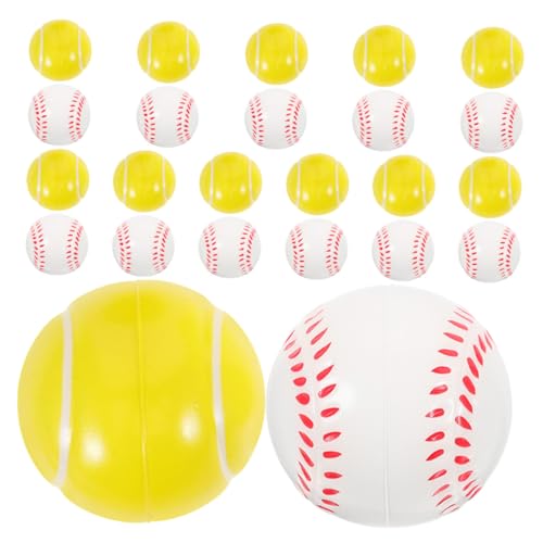ibasenice 24 Stück Teiliges Mini Schaum PU Handliche Squeeze bälle für Erwachsene für Indoor Spiele Handmuskelentspannung und Partygeschenke von ibasenice