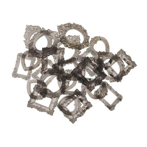 ibasenice 24 Stück Teiliges Miniatur Vintage Bilderrahmen Kleine Antike Barockrahmen aus Resin Vielseitige Mini Deko für Puppenhaus Fotos Trockenblumen Schmuckdisplay Weihnachts von ibasenice