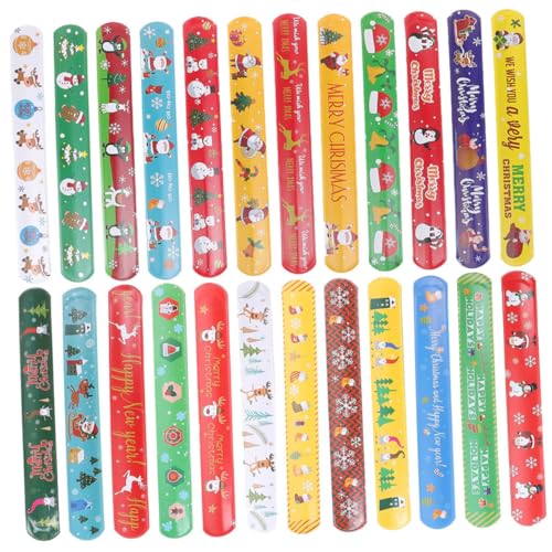 ibasenice 24 Stück Weihnachts-Slap-Armbänder weihnachtsarmband handgelenksbandage Tierarmband Dekorative Armband eintrittsbändchen Party für Schnapparmbänder Masse PVC ibasenice 24 Stück Weihnachts-Slap-Armbänder weihnachtsarmband handgelenksbandage Tierarmband Dekorative Armband eintrittsbändchen Party für Schnapparmbänder Masse PVC von ibasenice