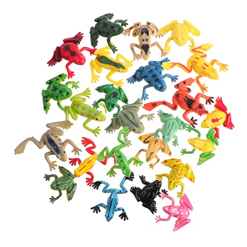 ibasenice 24 Stück kleines Froschmodell Sitzsack-Wurfspiel für Tierspielzeug für Animals Toys for Tier für Frösche Figuren Frösche Modell von ibasenice