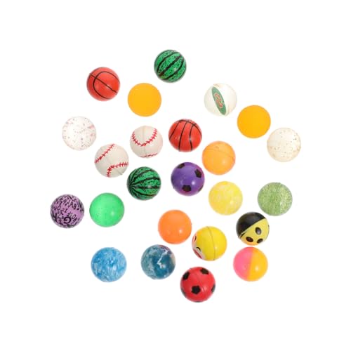 ibasenice 24St Hüpfball Tunnel Kinderzelt-Indoor-Spielhaus federnd Tunnel flummies f�r hupfball für Bälle zum Stressabbau farbige Spielzeugbälle Gummi von ibasenice