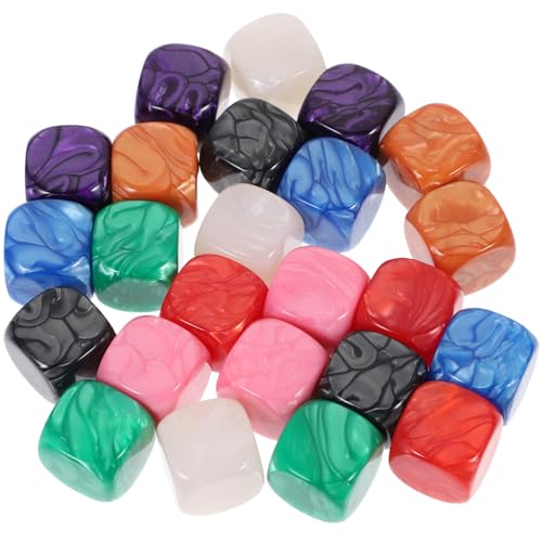 ibasenice Benutzerdefinierte Herstellung Würfel 24pcs Blank Würfel Requisiten Quadratische Würfel Prop Schreiben Würfel Modell Acryl Würfel Spiel Requisiten von ibasenice