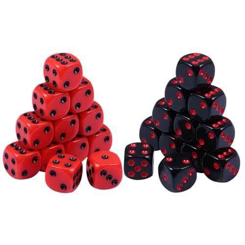 ibasenice 24St Punkte partnerspiele verstausack Card Game brettspielr Dekoration Party Spielzeugspiel Party-Leckerei-Boxen Kartenspiel Blitz Jumbo Neuheit Würfel Zahlenwürfel aus Acryl von ibasenice
