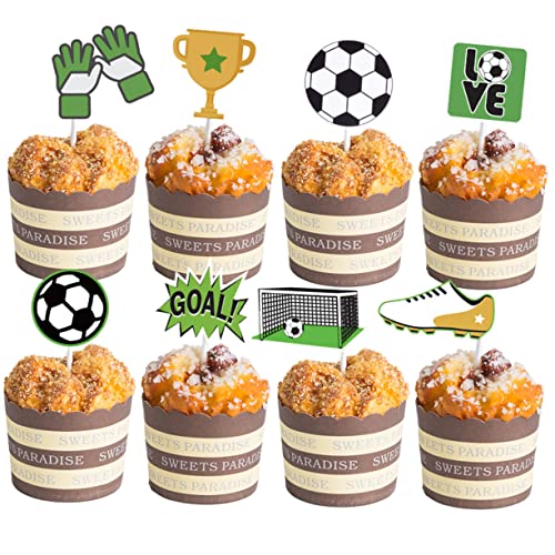 ibasenice Kuchenspieße Kuchendekoration 24 Stück Fußball-kuchenspieße Party-cupcake-dekoration Party-dessert-topper Für Fußballfans ibasenice Kuchenspieße Kuchendekoration 24 Stück Fußball-kuchenspieße Party-cupcake-dekoration Party-dessert-topper Für Fußballfans von ibasenice