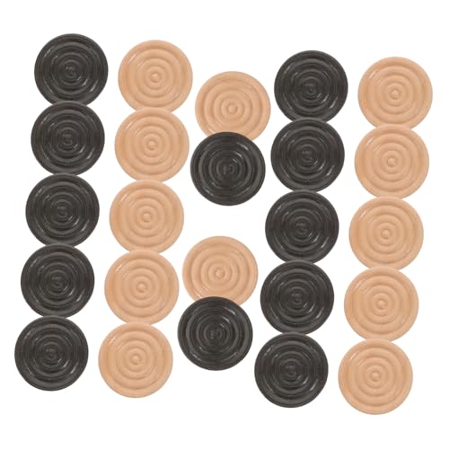 ibasenice 24pcs Holzprüfer Schachstücke Holz Backgammon Schachprüfungskreuzspiele Brettspiel -Accessoire Für Partyversorgung ibasenice 24pcs Holzprüfer Schachstücke Holz Backgammon Schachprüfungskreuzspiele Brettspiel -Accessoire Für Partyversorgung von ibasenice