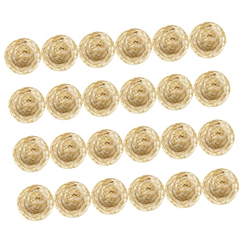 ibasenice 24st Mini-Strohhut Entzückender Hutschmuck Kreative Hutverzierung Miniatur-mini-hüte Miniatur Winzige Hüte Mikro-Landschaft-Hut-Ornament Gewebtes Hutdekor Mini-hausschmuck Beige ibasenice 24st Mini-Strohhut Entzückender Hutschmuck Kreative Hutverzierung Miniatur-mini-hüte Miniatur Winzige Hüte Mikro-Landschaft-Hut-Ornament Gewebtes Hutdekor Mini-hausschmuck Beige von ibasenice