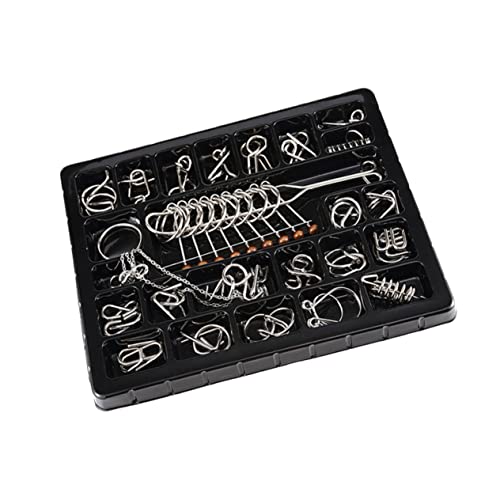 ibasenice 25 Pcs Gehirn Puzzle Schnalle Erwachsene Puzzles Intelligenz Puzzles Ring von ibasenice