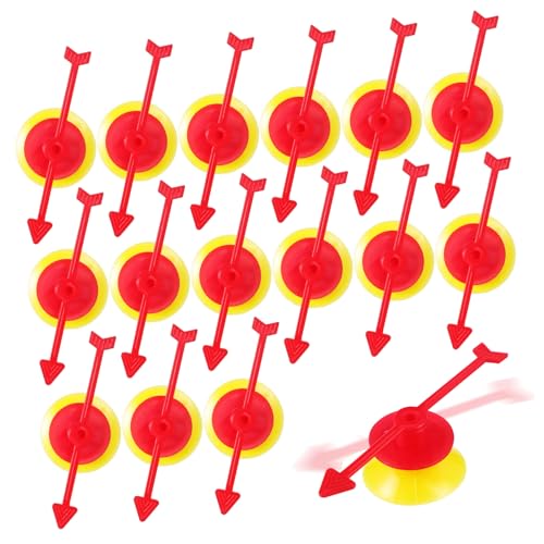 25 STK Drehzeiger aus Kunststoff Lotterierad-Pfeile -Pfeilspielzeug Spielpfeil Spielzeug für Kinder kinderspielzeug mit Saugnapf Zubehör Ersatz rotieren Schachbrett Plastik von ibasenice