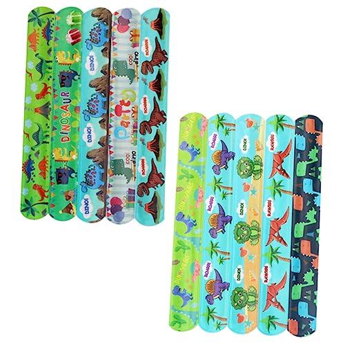ibasenice 25 Stück Dinosaurier Kreis Partyzubehör Kinderarmbänder Leichte Armbänder Schlagarmbänder Bezaubernde Armbänder Dekorative Schlagarmbänder Praktische Handgelenkarmbänder von ibasenice