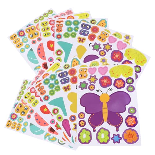 ibasenice 27 Blatt DIY Schmetterlings Puzzle Aufkleber Cartoon Lustige Party Deko Belohnungssticker als Partygeschenk und Wanddekoration ibasenice 27 Blatt DIY Schmetterlings Puzzle Aufkleber Cartoon Lustige Party Deko Belohnungssticker als Partygeschenk und Wanddekoration von ibasenice