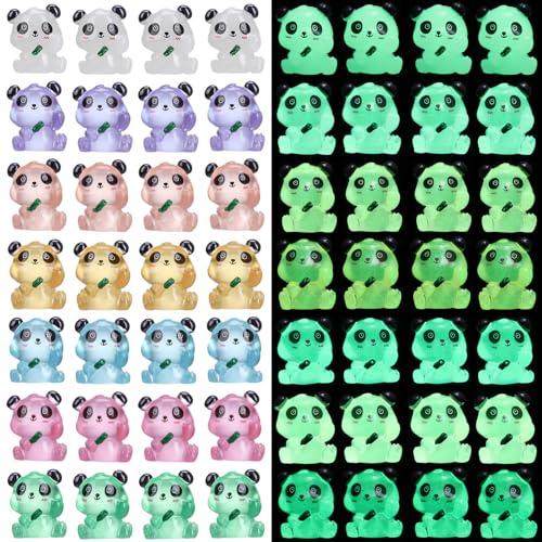 ibasenice 28 Stück Mini Panda Figuren Leuchtende Deko für Mikro Landschaften Niedliche Panda Statuen Raumdekoration ibasenice 28 Stück Mini Panda Figuren Leuchtende Deko für Mikro Landschaften Niedliche Panda Statuen Raumdekoration von ibasenice