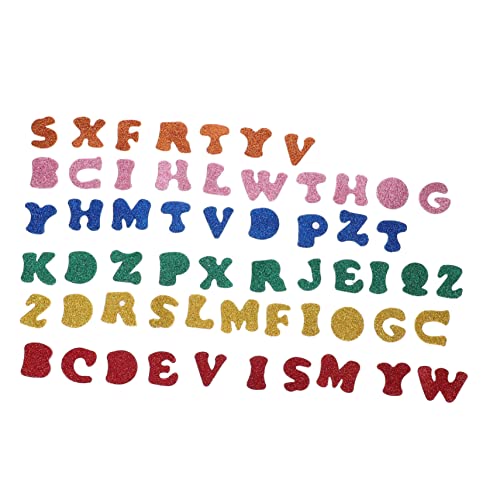 ibasenice 2Packungen Pack Glitzernde Buchstabenaufkleber Selbstklebende Schaumstoffbuchstaben für Bastelprojekte Dekoration von Tagebüchern und Geschenken Langlebig und Vielseitig von ibasenice