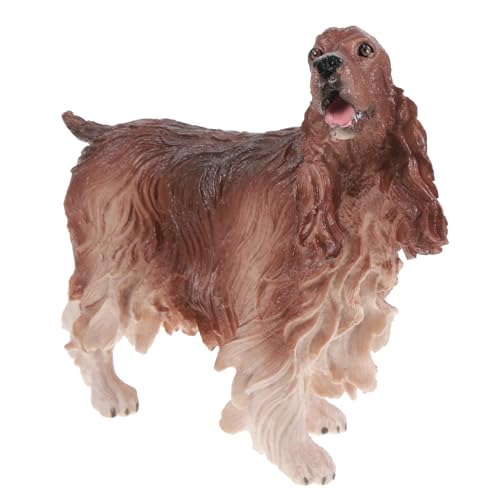 ibasenice 2st Cocker Spaniel-Modell Simulationshundefigur Hunde-sammelfigur Tierfiguren Realistischer Hund Actionfigur Spielzeug Hundeornament Fest Plastik Kind Hündchen von ibasenice