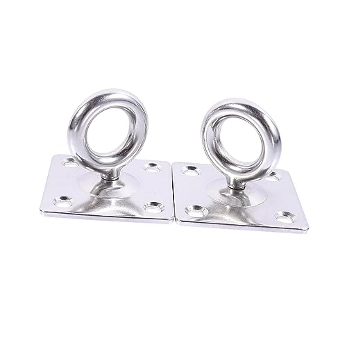 ibasenice 2St Feste Lochplatte Hängemattenaufhänger für Bäume Drahtseil Bausatz Set zum Aufhängen von Bildern Markise turnringe fittnesgräte Deckenhaken Boxsackhaken Rostfreier Stahl Silver ibasenice 2St Feste Lochplatte Hängemattenaufhänger für Bäume Drahtseil Bausatz Set zum Aufhängen von Bildern Markise turnringe fittnesgräte Deckenhaken Boxsackhaken Rostfreier Stahl Silver von ibasenice