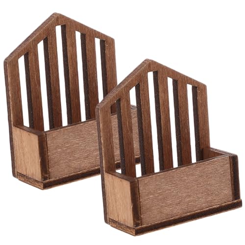 ibasenice 2St Fotografie-Modellregal ablagekörbe kühlkorb einkaufskorb Aufbewahrungskorb wheinachtsgeschenke spielzeuge 1/12 Puppenhausminiatur Miniatur-Dinge Puppenmöbel Holz Brown ibasenice 2St Fotografie-Modellregal ablagekörbe kühlkorb einkaufskorb Aufbewahrungskorb wheinachtsgeschenke spielzeuge 1/12 Puppenhausminiatur Miniatur-Dinge Puppenmöbel Holz Brown von ibasenice