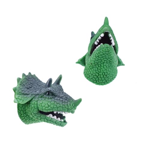 ibasenice 2St Handpuppe für Finger Puppets Pädagogisches Rollenspielzeug Kreatives Rollenspiel Handpuppe Dinosaurier-Handpuppe Green ibasenice 2St Handpuppe für Finger Puppets Pädagogisches Rollenspielzeug Kreatives Rollenspiel Handpuppe Dinosaurier-Handpuppe Green von ibasenice