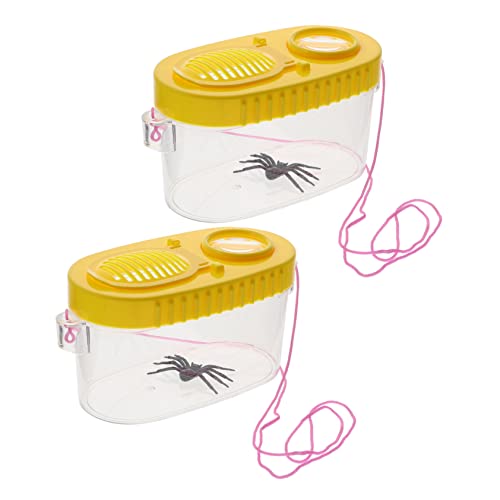 ibasenice 2pcs Jungen Und Mädchen Insekten Beobachtung Box Lupe Gelb Tragbare Haushalt Critter Boxen ibasenice 2pcs Jungen Und Mädchen Insekten Beobachtung Box Lupe Gelb Tragbare Haushalt Critter Boxen von ibasenice