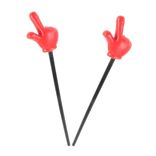 ibasenice 2St Knifflige Spiel-Requisiten Zeigestock mit der Hand Planke Klassenzimmer-Zeigerstab Handheld-Zeiger Party deko trickfilme Toy Partygestenstock Finger-Stick- Abs von ibasenice