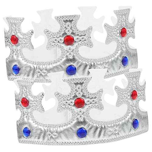 ibasenice 2pcs Silber Kinder Party Geburtstag Hut Dekorative Geburtstag Kronen Kopfschmuck Für Kinder Geburtstag Parteien von ibasenice
