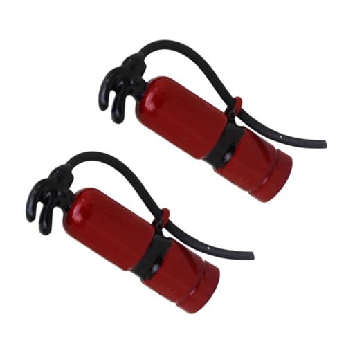ibasenice 2pcs Mini Feuerlöscher Wohnkultur Metall Landschaft Feuerlöscher Für Puppenhaus Mini Decor Werkzeuge von ibasenice