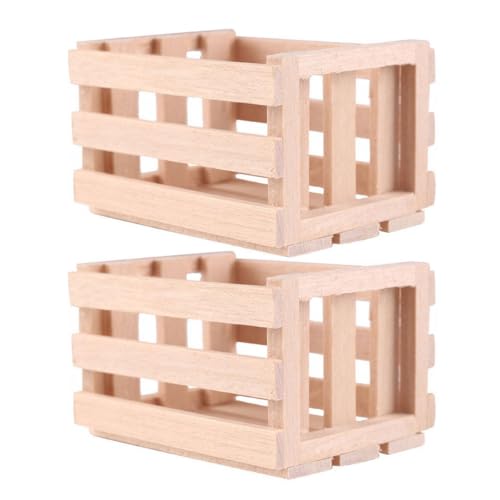 ibasenice 2St Miniaturen mit Holzrahmen wohnaccessoires Miniatures holzspielsachen holzspielzeug puppenhauszubehör holzdeko Modell Holzkorb Miniaturornament Mini-Holzhandwerk hölzern ibasenice 2St Miniaturen mit Holzrahmen wohnaccessoires Miniatures holzspielsachen holzspielzeug puppenhauszubehör holzdeko Modell Holzkorb Miniaturornament Mini-Holzhandwerk hölzern von ibasenice