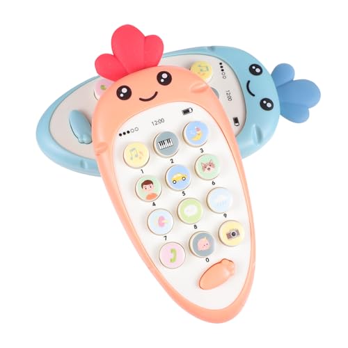 ibasenice 2 Stück Baby-musiktelefon-Spielzeug Kleinkinder-Telefon-Spielzeug Lieder Tiere Wetterkamera Jungen Und Mädchen Lernen Für Jungen Und Mädchen von ibasenice