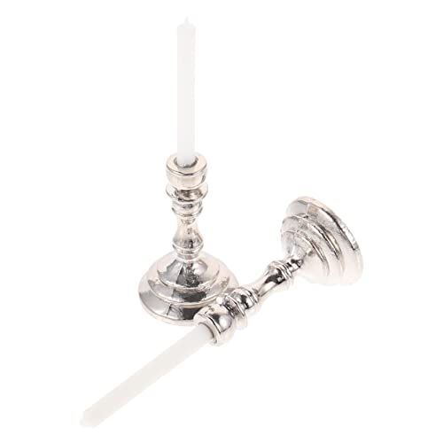 ibasenice 112 Puppenhaus-mini-kerzenständer-Set Realistisches Eisenlegierungsmaterial Für Spielzeughaus-Dekorationen Puppenhaus-weihnachtsszenen-Requisiten von ibasenice