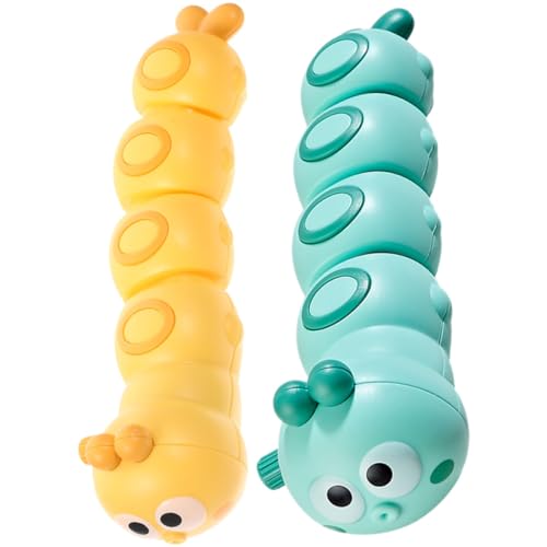 ibasenice 2St Raupe interaktives kinderspielzeug Babys Fun Toy geburtstagsmitgebsl Kreatives kleine Spielsachen Mini-Tier- Abs von ibasenice