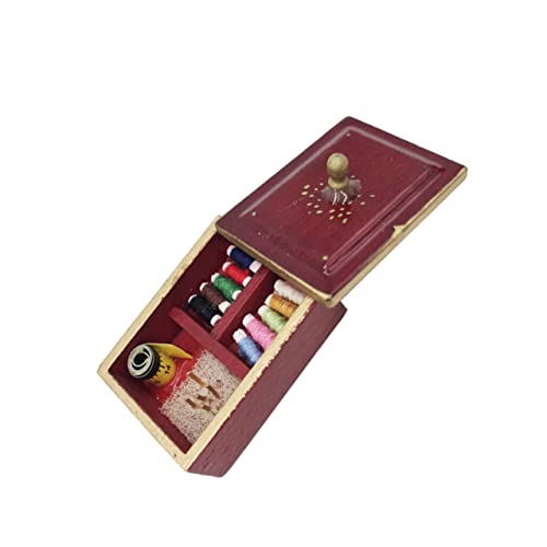 ibasenice 2St Retro-Szenendekoration für kinderspielzeug kindergeschenke Children Toys adventsgeschenke Nähset hölzernes Vintage- Bambus von ibasenice