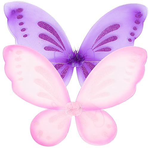 ibasenice Schmetterlings-feenflügel 2er-Pack Kleid Für Jungen Und Mädchen Und Damen Für Partys Halloween Und Erinnerungen von ibasenice