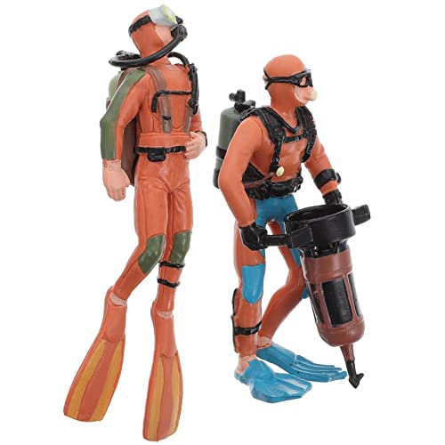 ibasenice 2St Tauchermodell tauchspielzeug für Kleinkinder Berufstaucher- Bildungspuzzle- Taucher Figur Simulation Taucherpuppe Action Figur PVC Orange ibasenice 2St Tauchermodell tauchspielzeug für Kleinkinder Berufstaucher- Bildungspuzzle- Taucher Figur Simulation Taucherpuppe Action Figur PVC Orange von ibasenice