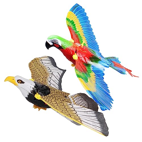 ibasenice 2St Vogel kinderspielzeug für für Flugzeug kinderknallzeug Kleinkinder Fidget entzückendes Musikspielzeug fliegendes Plastik von ibasenice
