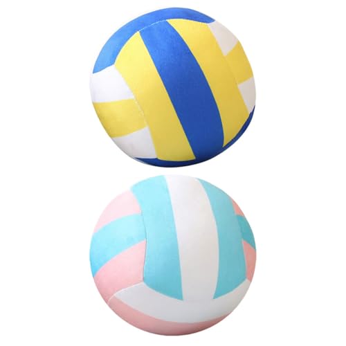 ibasenice 2er-Pack Volleyball-plüschtiere – Realistische Dekoration Für Teenager-mädchen Sportdekor Strandgeschenke Volleyball-Ornamente Teenager-Sachen von ibasenice
