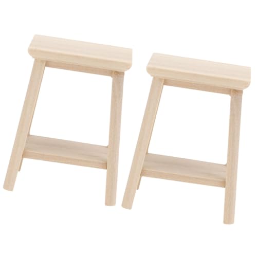 ibasenice 2 Stücke Puppe Mini Hocker Modell Miniatur Holz Hocker Für Puppe Dekoration Mini Ornament Miniaturen ibasenice 2 Stücke Puppe Mini Hocker Modell Miniatur Holz Hocker Für Puppe Dekoration Mini Ornament Miniaturen von ibasenice